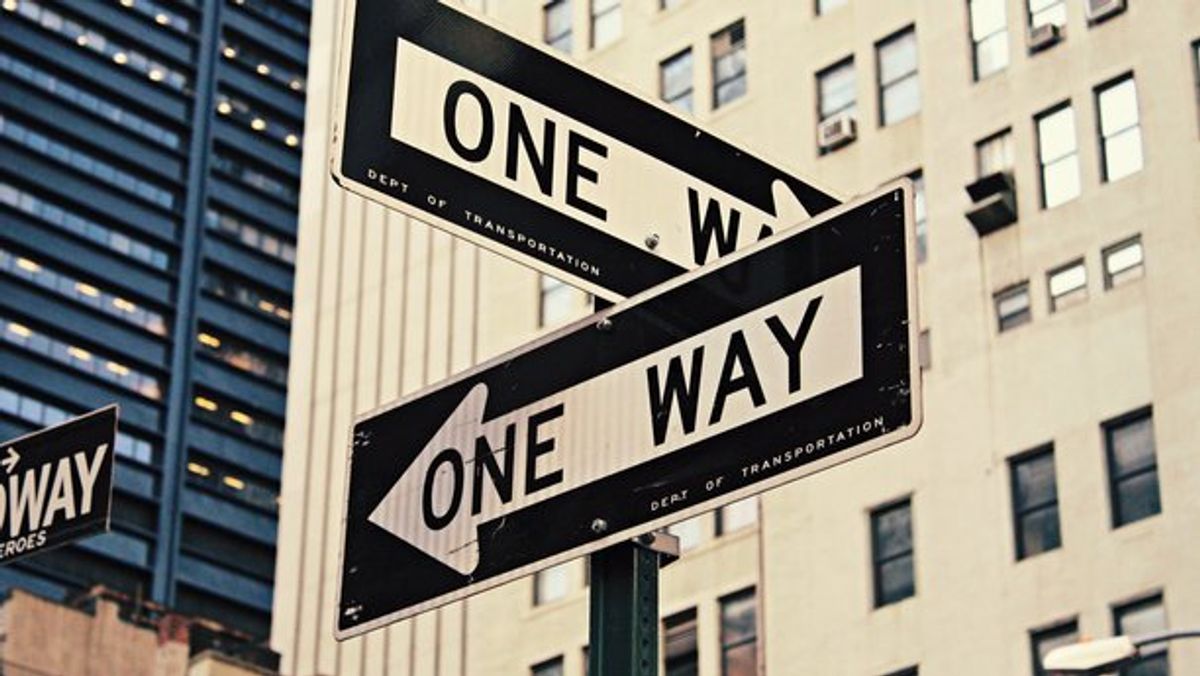 One Way signs
