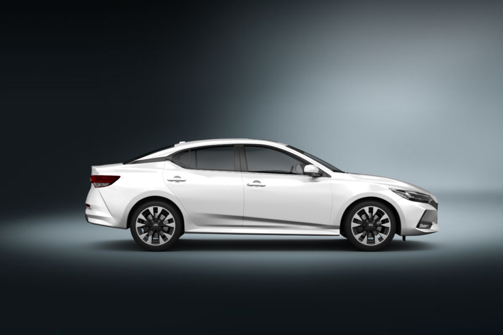 White Nissan Sentra with SIXT background