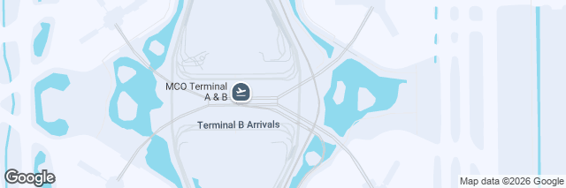 Google Maps Orlando Intl Airport (MCO), Rental Car Center 1 Airport Blvd A, Orlando, FL 32827-4399, United States of America