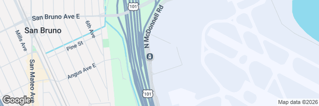 Google Maps San Francisco Airport (SFO), Car Rental Center 780 N McDonnell Rd, San Francisco, CA 94128-3103, United States of America