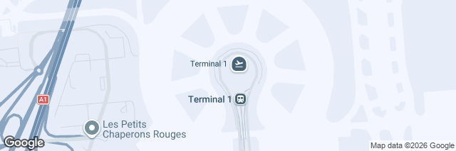 Google Maps Paris CDG Airport Terminal 1, Niveau arrivées Porte 26, 95711 Paris Roissy, France