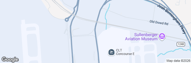 Google Maps Charlotte Douglas Airport (CLT), 5489 Josh Birmingham Parkway, Charlotte, NC 28208, United States of America